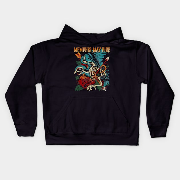 MEMPHIS MAY FIRE BAND Kids Hoodie by rahobisona